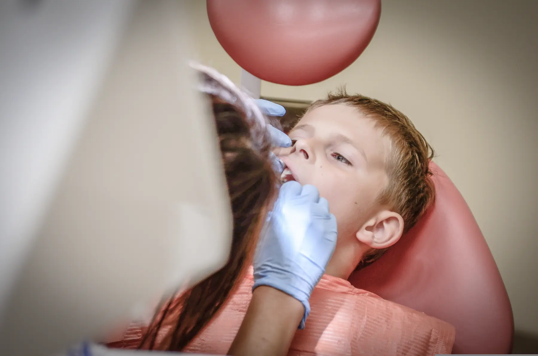 A routine check-up for a child